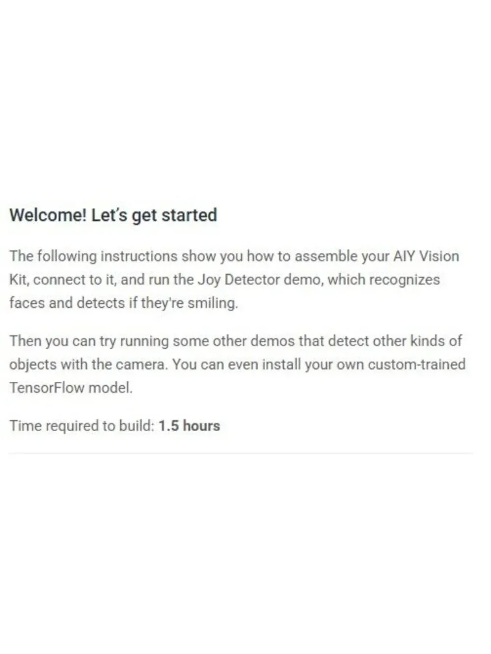 Google AIY Vision Kit V1.1 AI Raspberry Pi Zero‎ included NEW